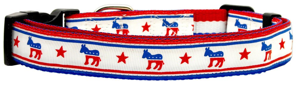 Collar o correa de nailon para perros y gatos, "Partidos políticos" (elija entre: republicano o demócrata)