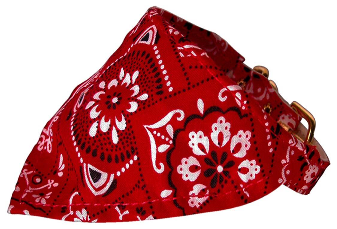 Collar tipo bandana para mascotas y perros, "Western Group" *Elija entre: Western rojo o Western azul*