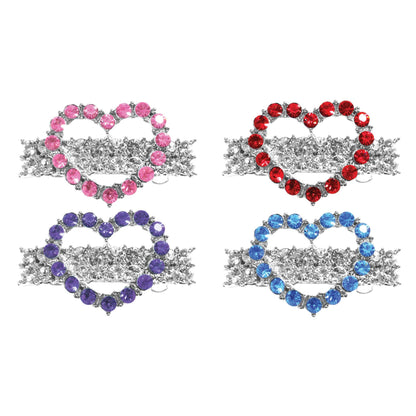 Accesorio de aseo con clip para perros, cachorros y mascotas, "Heart Barrette" (¡Disponible en 4 colores diferentes!)