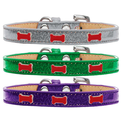 Collar con diseño de helado para perros, cachorros y mascotas, "hueso rojo"