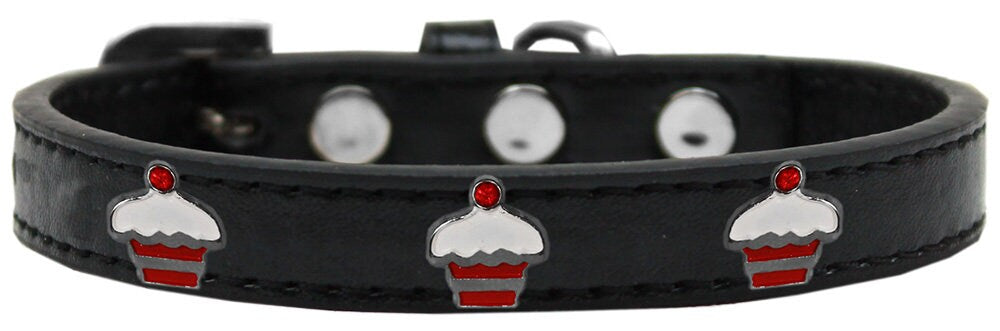 Collar de moda para perros, cachorros y mascotas, "Red Cupcake"