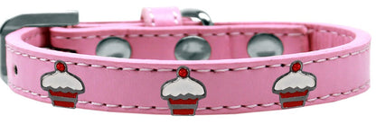 Collar de moda para perros, cachorros y mascotas, "Red Cupcake"