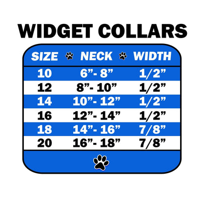 Collar de moda para perros, cachorros y mascotas Widget, "Estrellas rojas, blancas y azules"