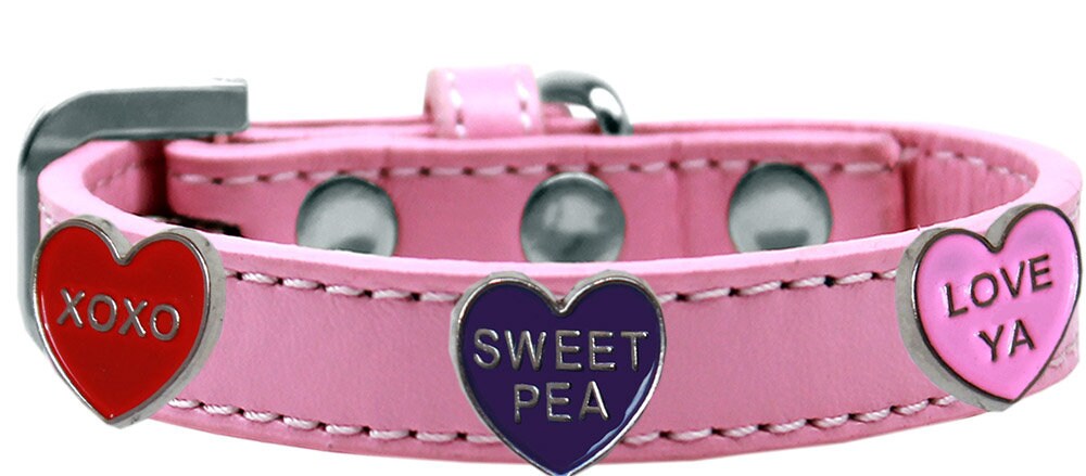 Collar de moda para perros, cachorros y mascotas, "Conversation Hearts"