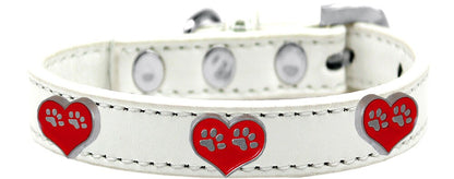 Collar de moda para perros, cachorros y mascotas, "Paw Hearts"