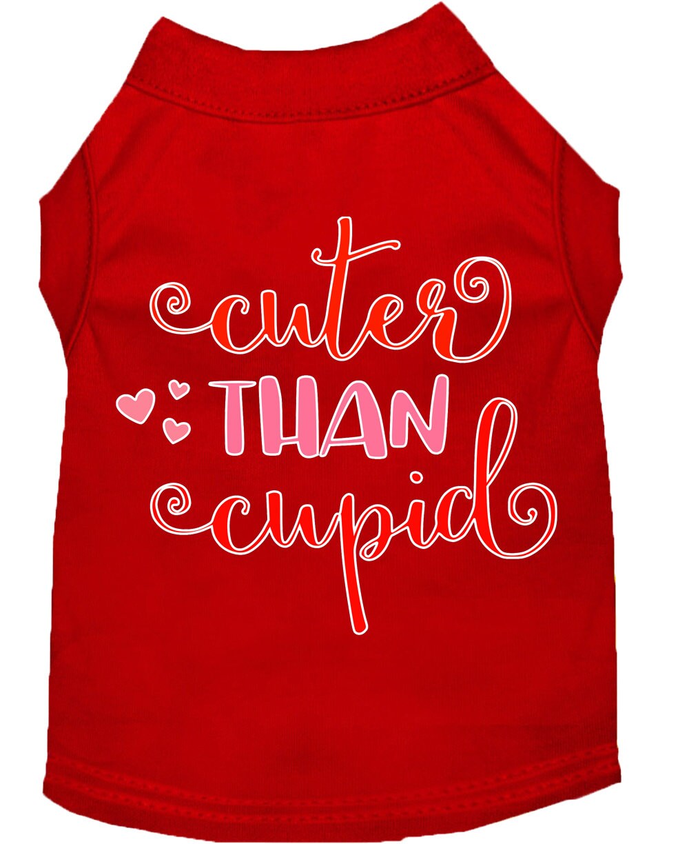 Pet Dog & Cat Shirt Screen Printed, "Cuter Than Cupid"