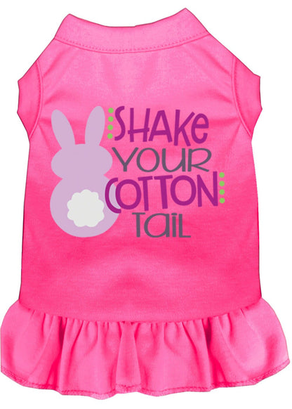 Pet Dog & Cat Dress Screen Printed, "Shake Your Cotton Tail"