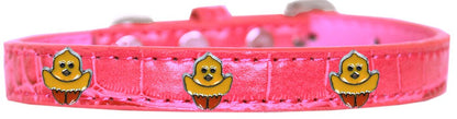 Dog, Puppy & Pet Designer Croc Widget Collar, "Chickadee"