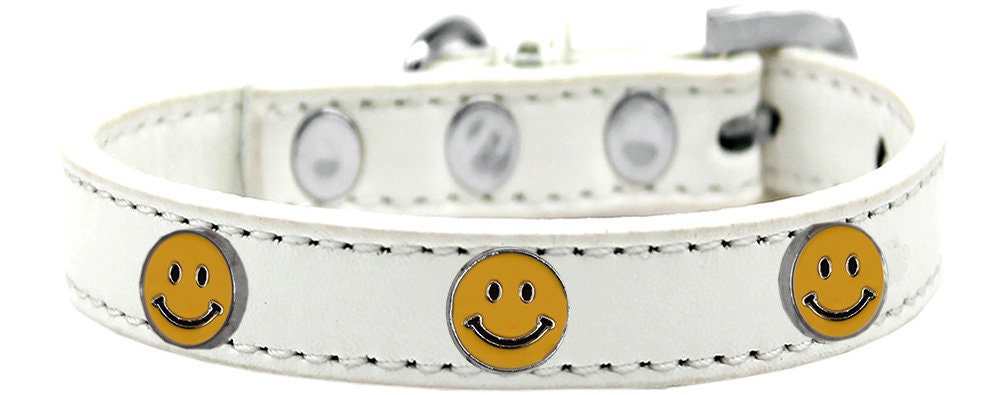 Collar de moda para perros, cachorros y mascotas, "Happy Face"