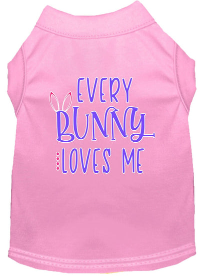 Camiseta para perros y gatos con serigrafía "Every Bunny Loves Me"