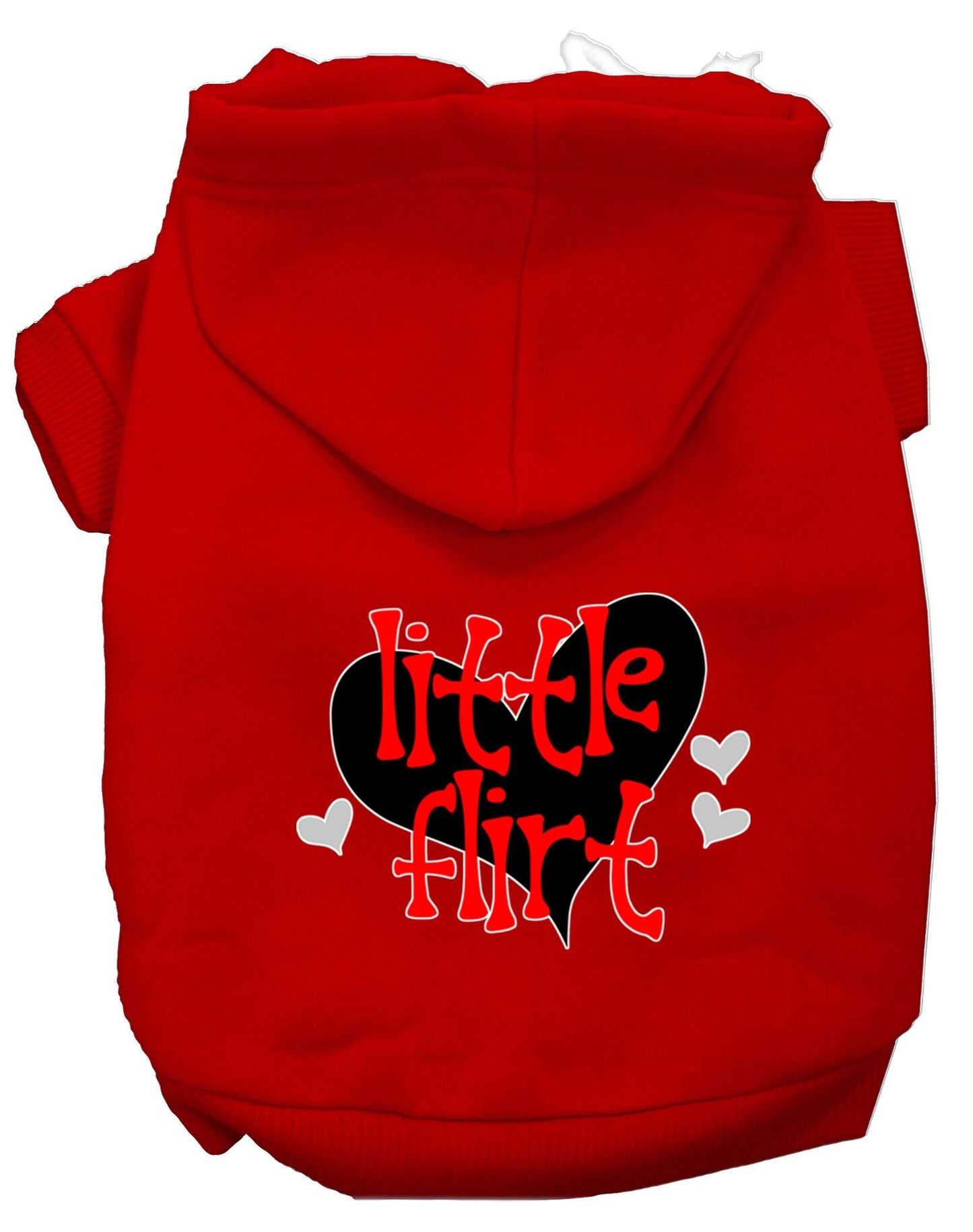 Sudadera con capucha para mascotas, perros y gatos serigrafiada, "Little Flirt"