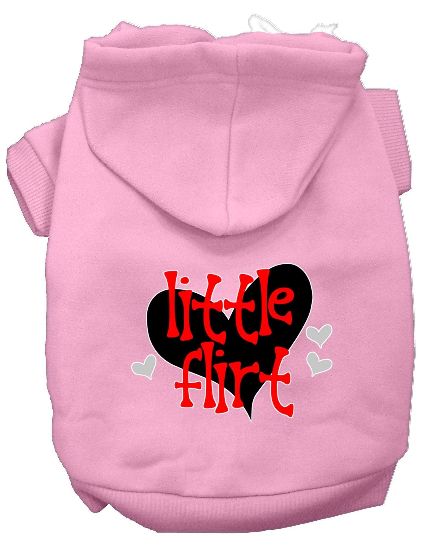 Sudadera con capucha para mascotas, perros y gatos serigrafiada, "Little Flirt"