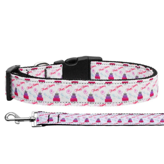 Collar o correa de nailon para perros y gatos, "Pasteles y deseos"