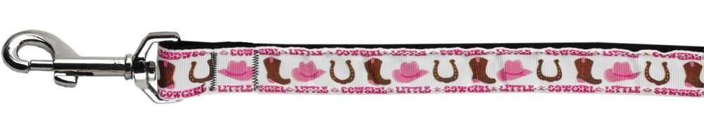 Collar o correa de nailon para perros y gatos, "Little Cowgirl"