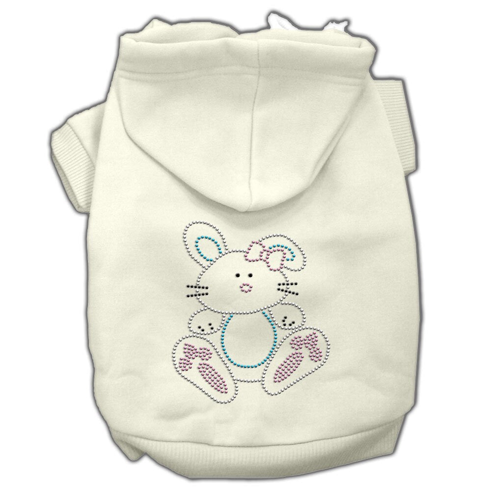 Pet, Dog & Cat Hoodie Rhinestone, "Bunny"