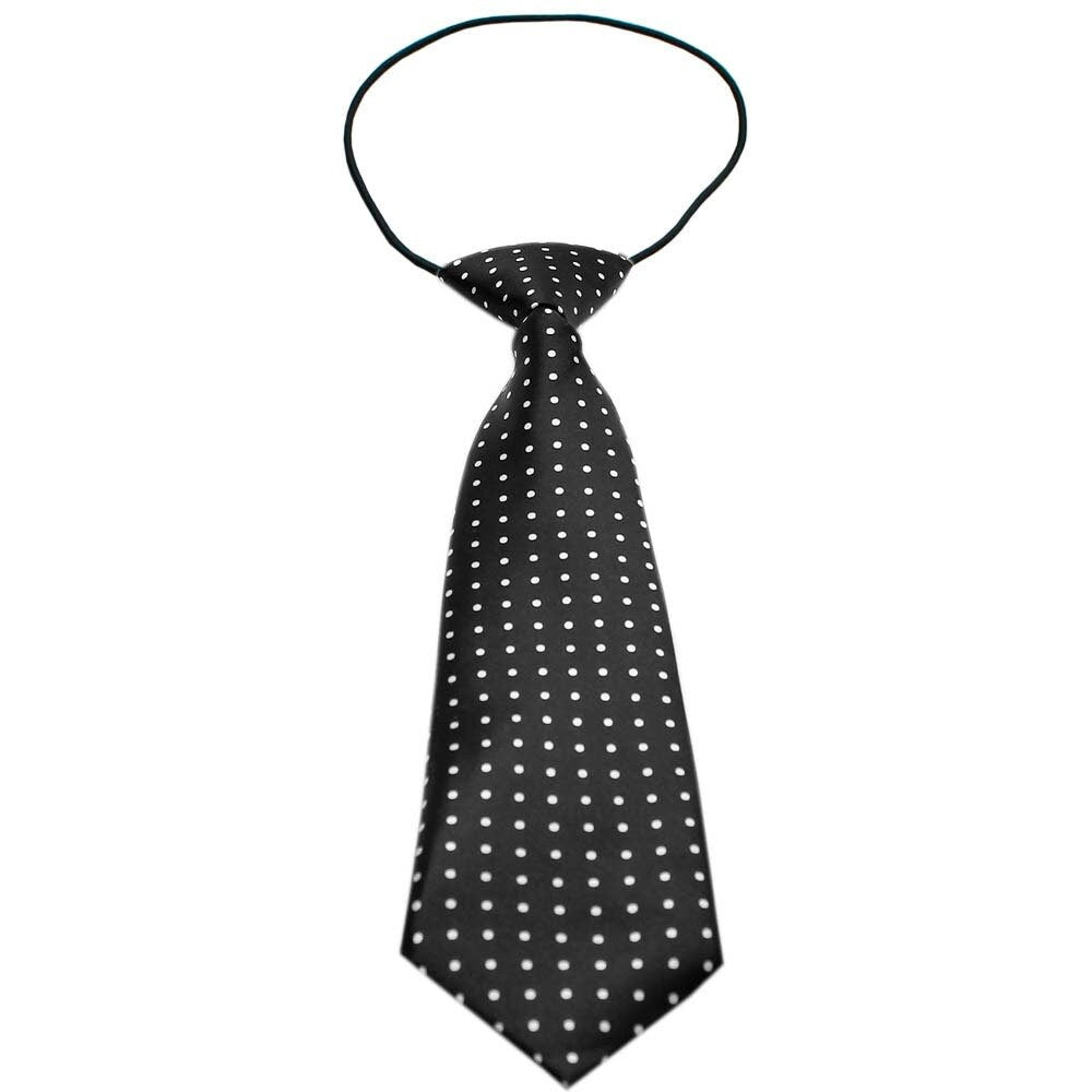 Big Dog Neck Ties, "Swiss Dot Black"