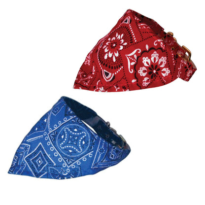 Collar tipo bandana para mascotas y perros, "Western Group" *Elija entre: Western rojo o Western azul*