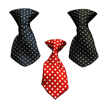 Corbatas para mascotas, perros y gatos, "Swiss Dots Group" *¡Disponibles en 3 opciones de impresión diferentes!*