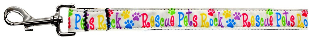 Collar o correa de nailon para perros y gatos, "Rescue Pets Rock"