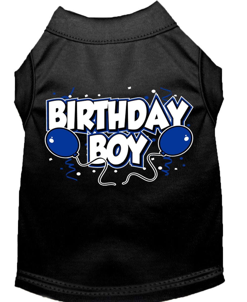 Camiseta para perro y gato con serigrafía "Birday Boy"