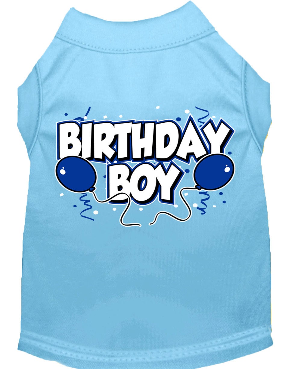 Camiseta para perro y gato con serigrafía "Birday Boy"