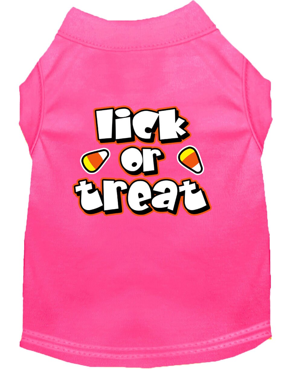 Halloween Pet Dog & Cat Shirt Screen Printed, "Lick or Treat"