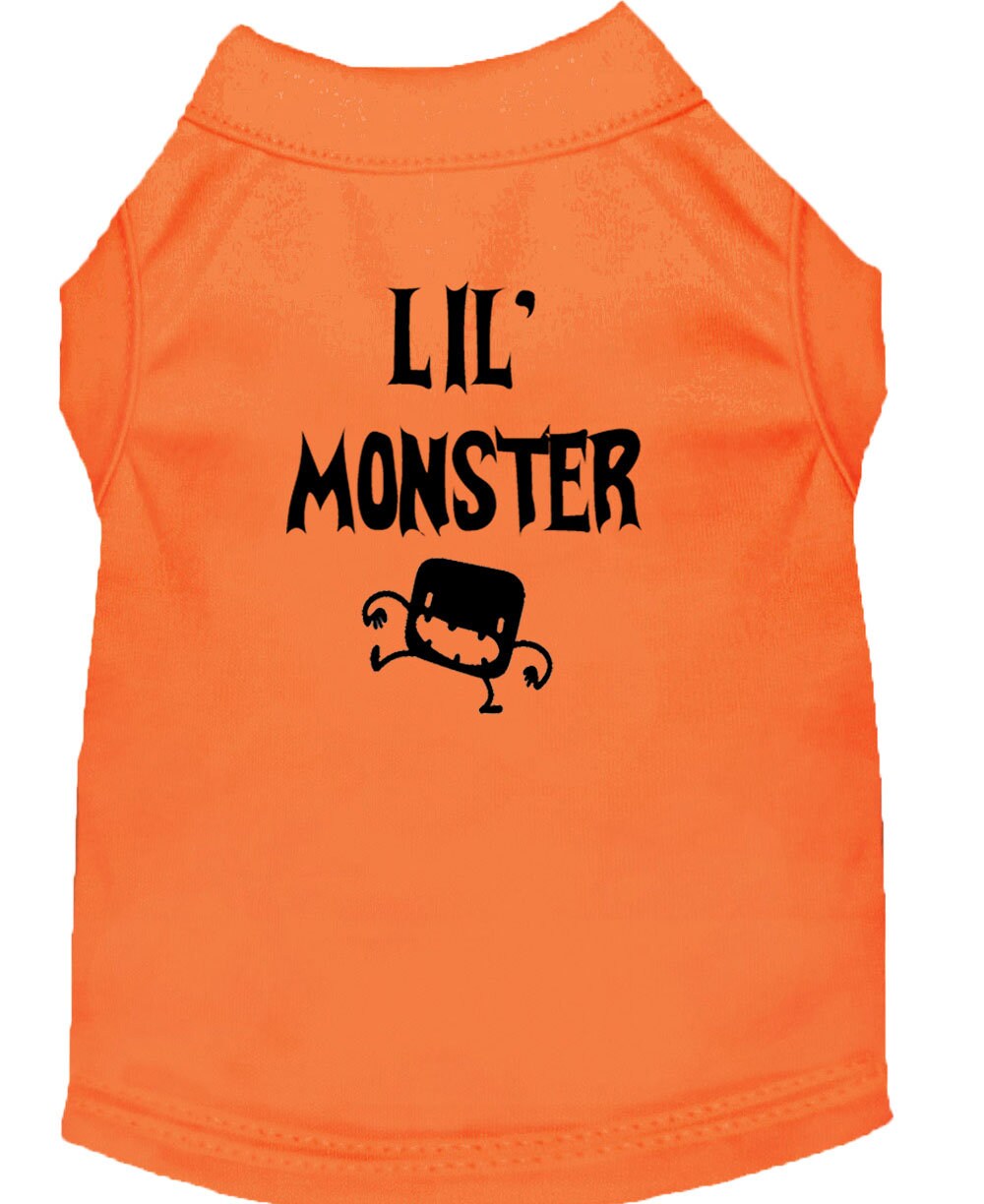 Halloween Pet Dog & Cat Shirt Screen Printed, "Lil Monster"