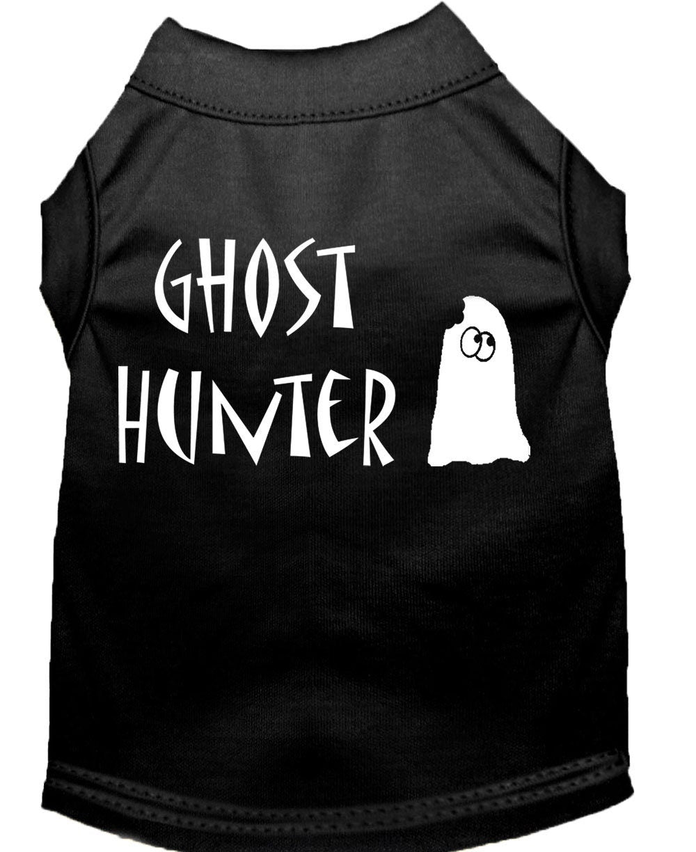 Camiseta de Halloween para perros y gatos con serigrafía "Ghost Hunter"