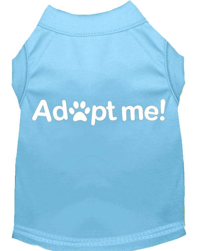 Pet Dog & Cat Shirt Screen Printed, "Adopt Me"