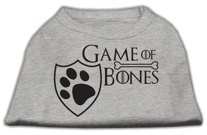 Pet Dog & Cat Shirt Screen Printed, "Game of Bones"