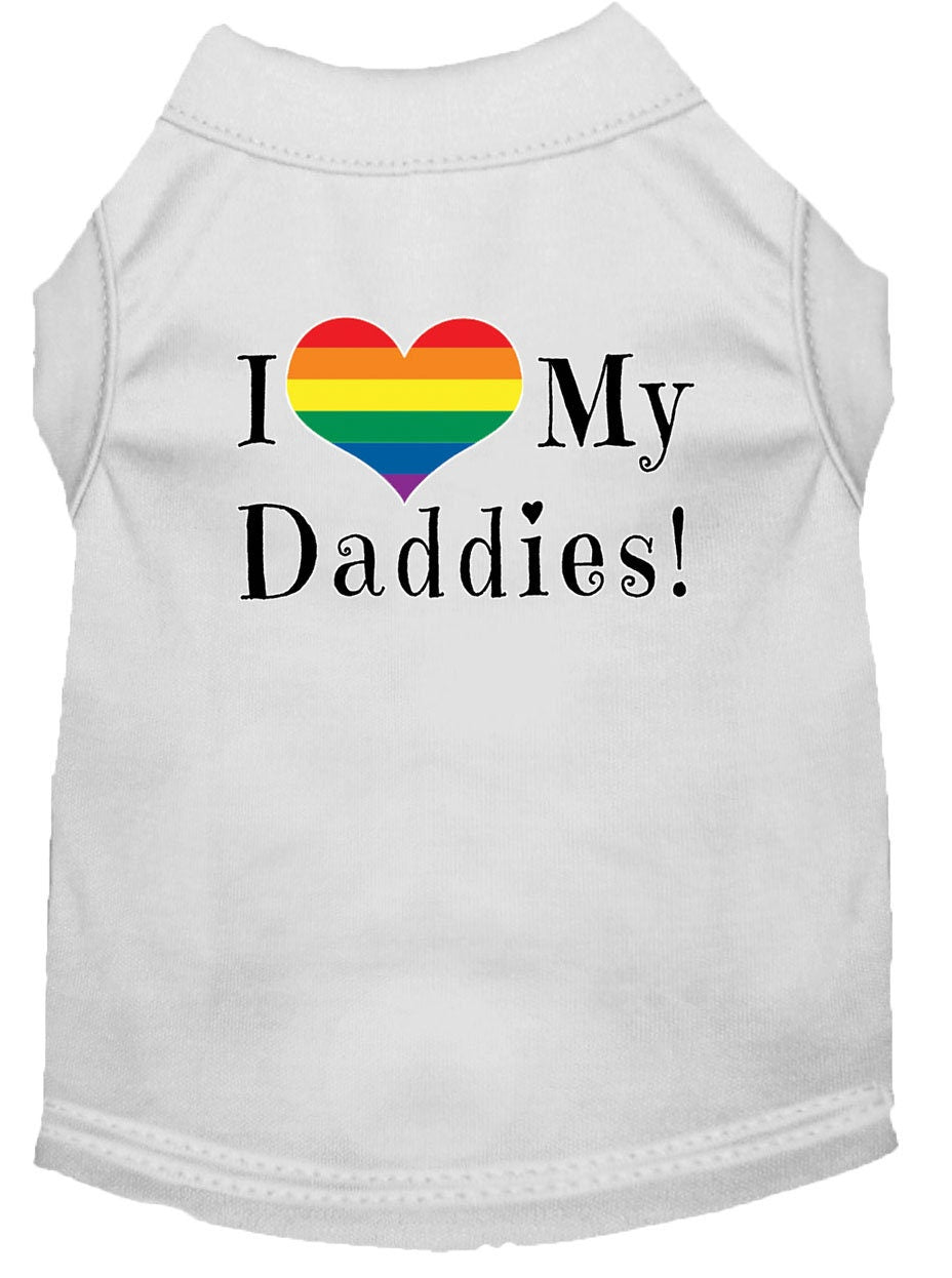 Pet Shirt "I Heart My Daddies"