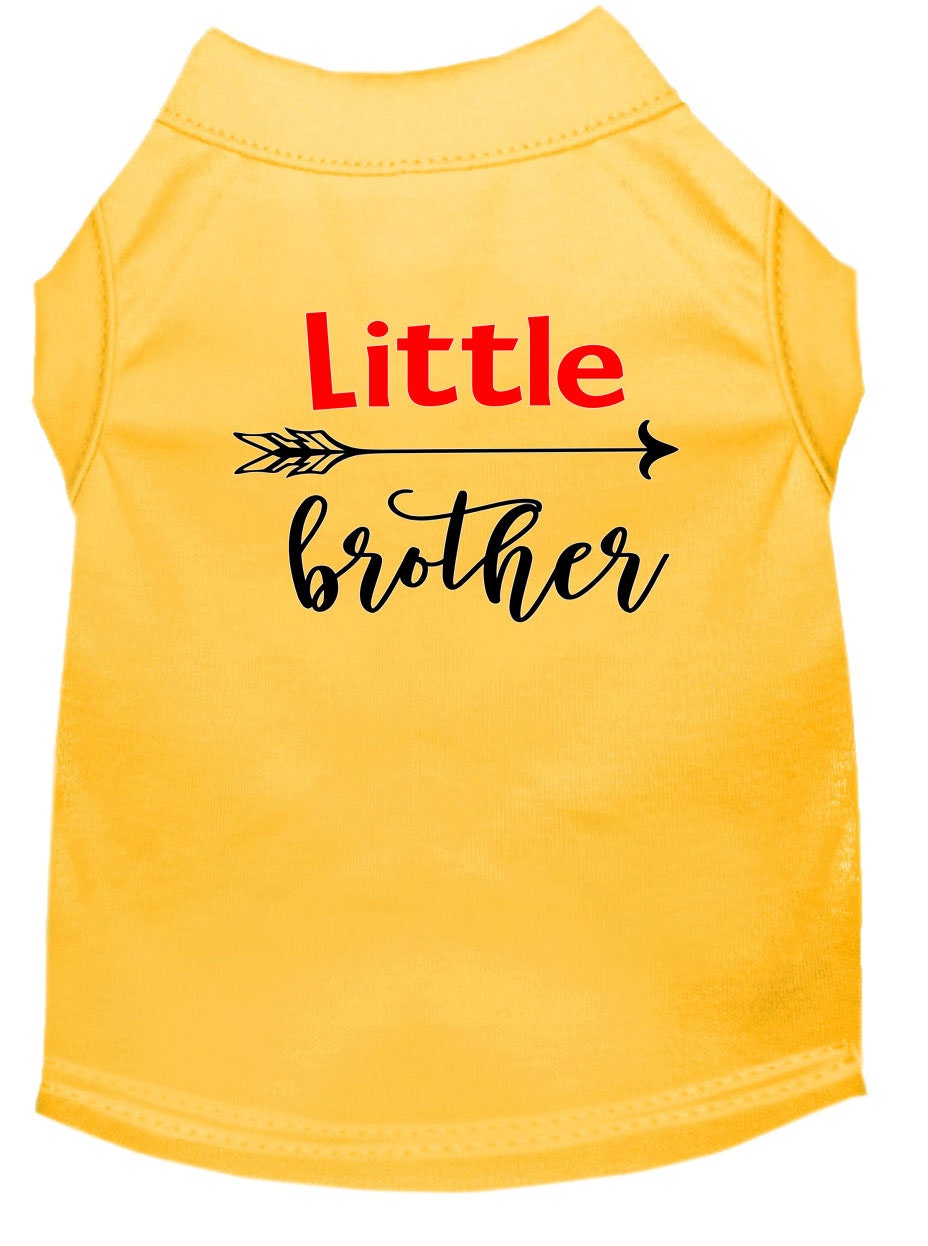 Camiseta para perros y gatos con serigrafía "Little Brother"