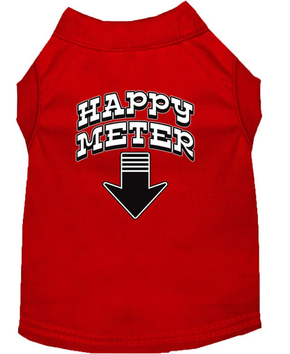 Pet Dog & Cat Shirt Screen Printed, "Happy Meter"