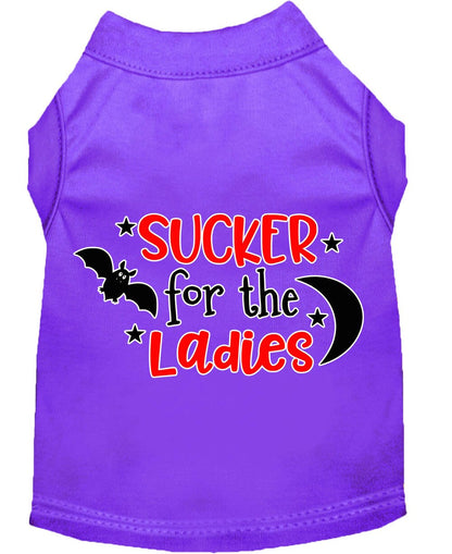 Camiseta para perros y gatos con serigrafía "Sucker For The Ladies"