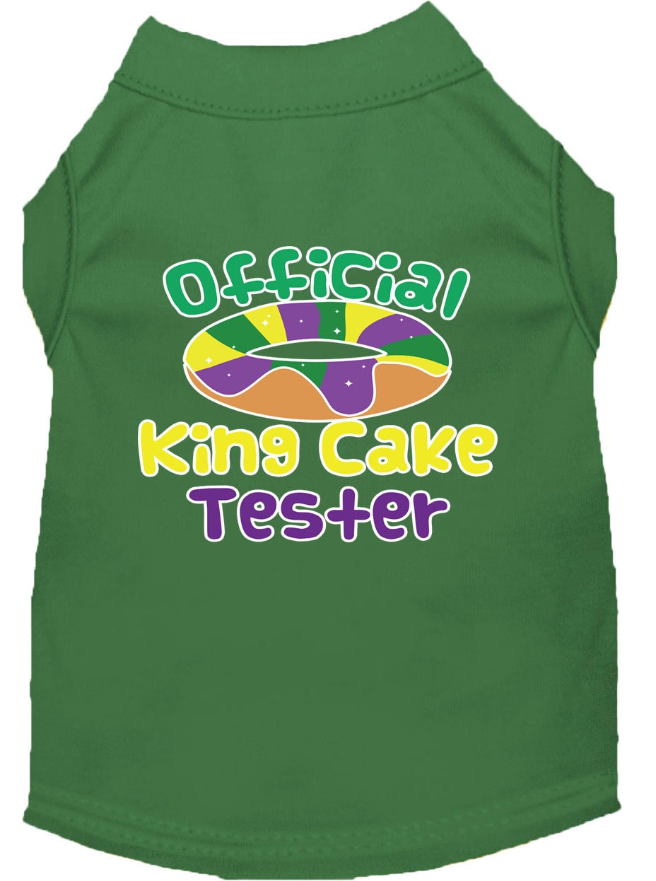 Pet Dog & Cat Shirt Screen Printed, "King Cake Tester"