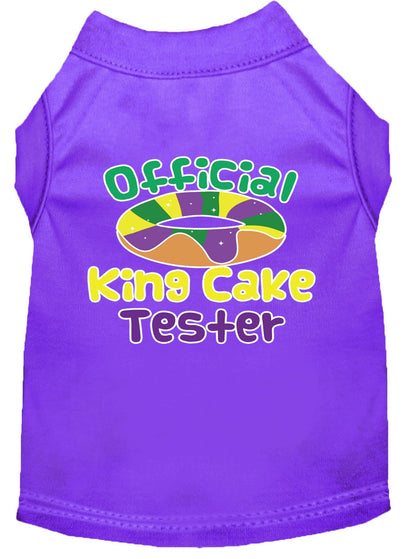 Pet Dog & Cat Shirt Screen Printed, "King Cake Tester"