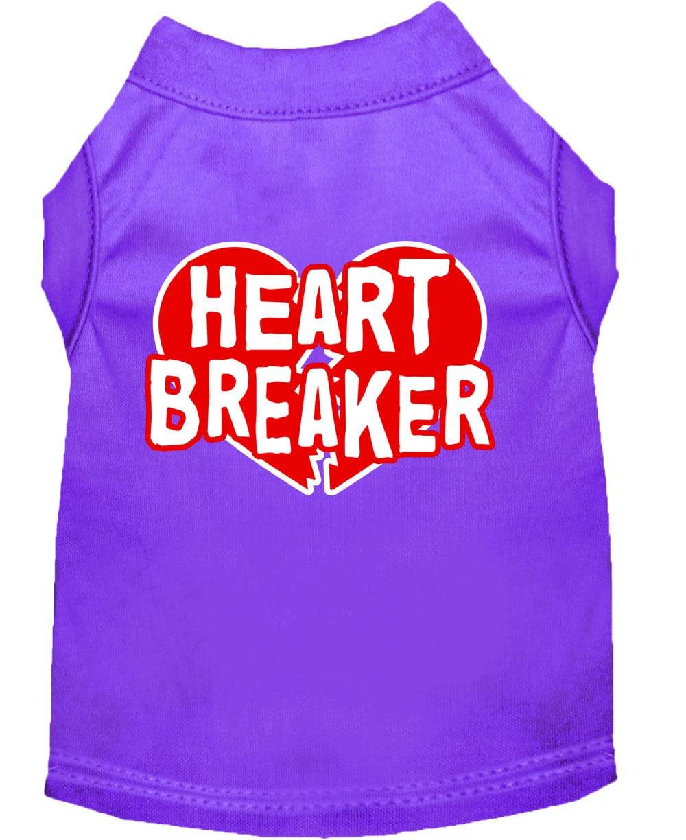 Camiseta para perros y gatos con serigrafía "Heart Breaker"