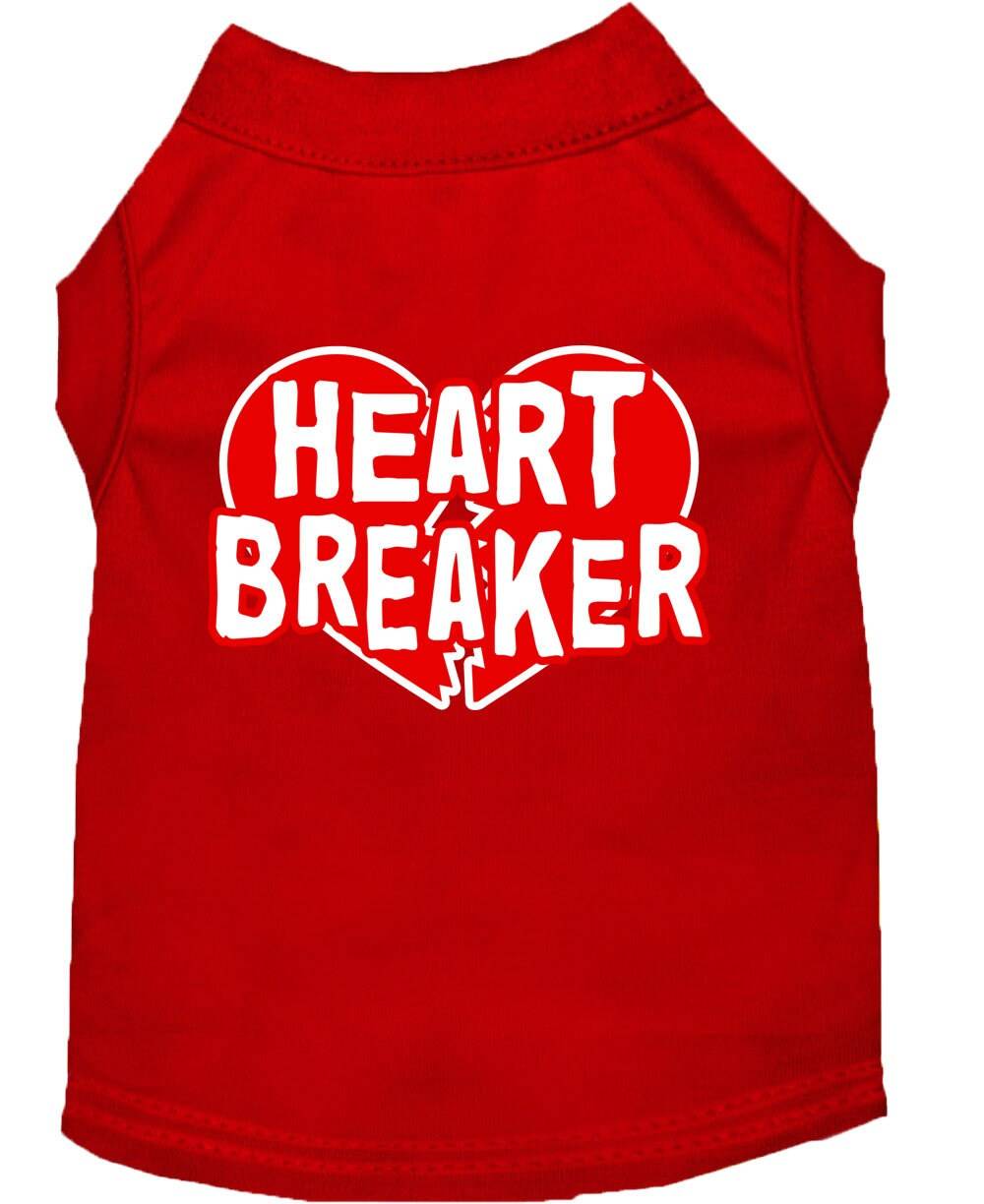 Camiseta para perros y gatos con serigrafía "Heart Breaker"