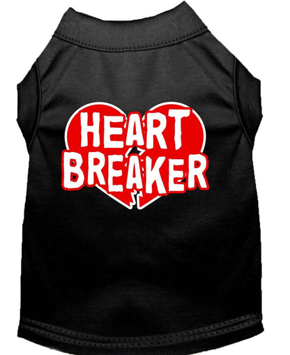 Camiseta para perros y gatos con serigrafía "Heart Breaker"