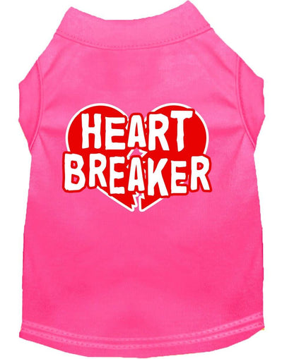 Camiseta para perros y gatos con serigrafía "Heart Breaker"