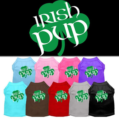 Camiseta para perros y gatos con serigrafía "Irish Pup"