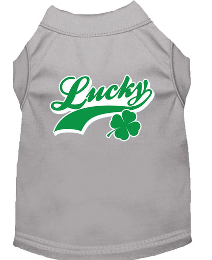 Camiseta para perros y gatos serigrafiada con el logo "Lucky Swoosh"