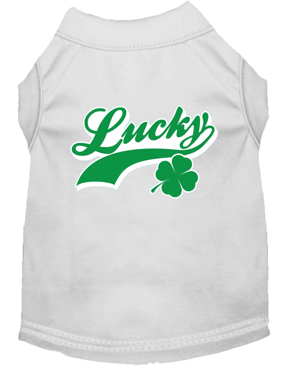 Camiseta para perros y gatos serigrafiada con el logo "Lucky Swoosh"