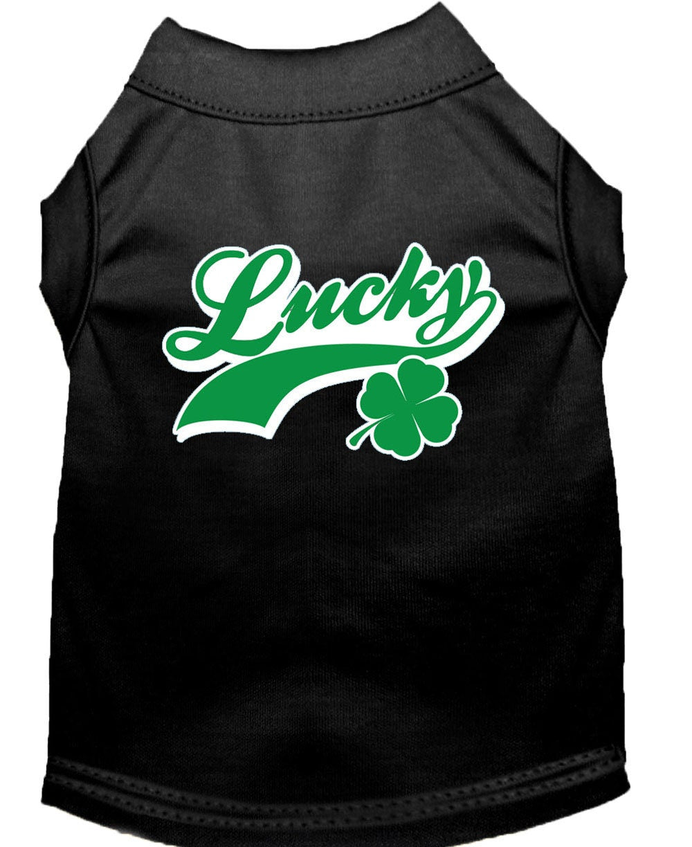 Camiseta para perros y gatos serigrafiada con el logo "Lucky Swoosh"