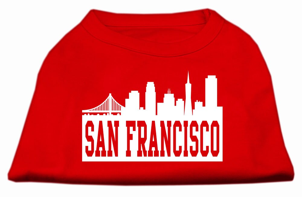 Camiseta para perros y gatos con serigrafía "San Francisco Skyline"