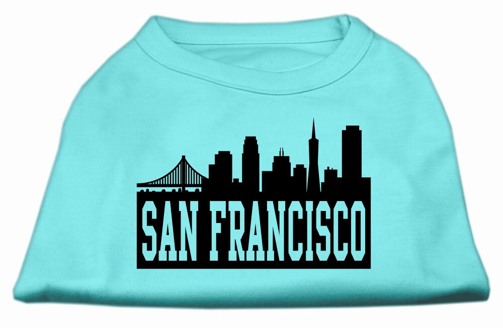 Camiseta para perros y gatos con serigrafía "San Francisco Skyline"