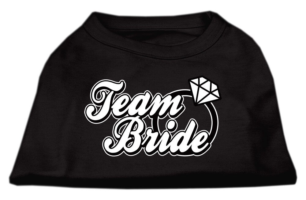 Camiseta para perros y gatos con serigrafía "Team Bride"