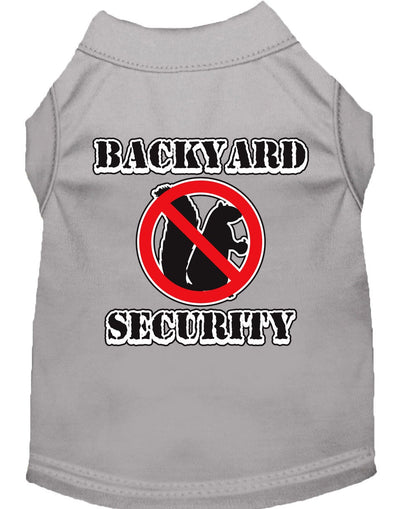 Pet Dog & Cat Shirt Screen Printed, "Backyard Security"