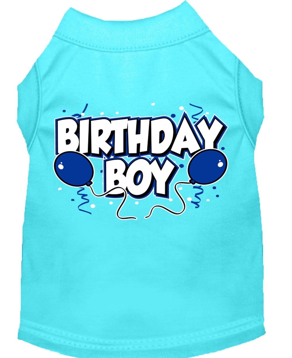 Camiseta para perro y gato con serigrafía "Birday Boy"