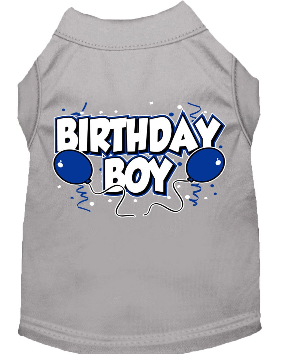 Camiseta para perro y gato con serigrafía "Birday Boy"